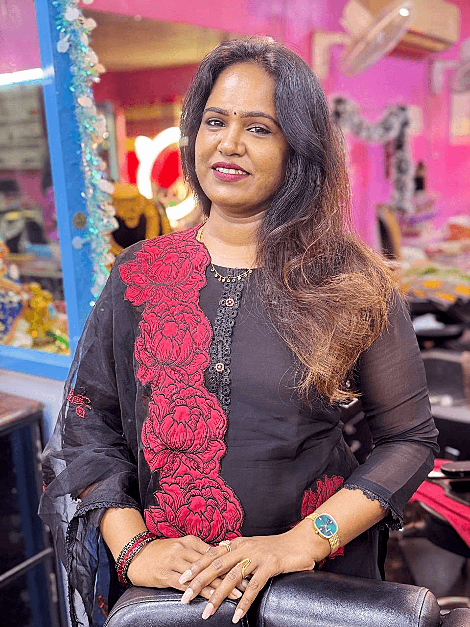 Geetha, founder of Thanu's Beauty Academy
